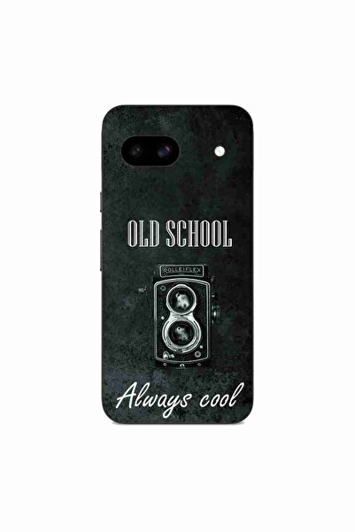 OEM Husa compatibila cu Google Pixel 8A Silicon Gel Tpu Model Retro Camera