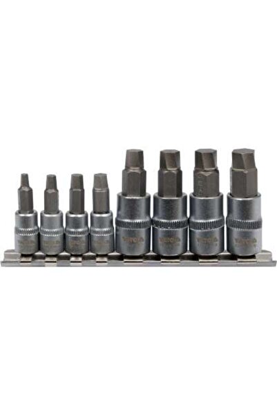 yato Set Biți Pentru Șuruburi Hexagonale Deteriorate, 8 Piese