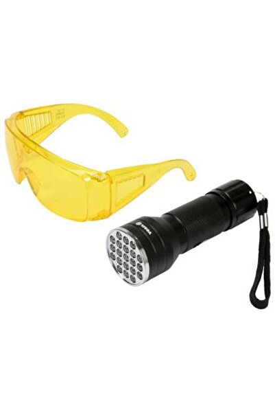 Vorel Kit Lanternă Led Uv+Ochelari