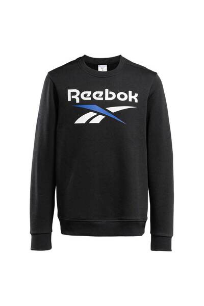 Reebok Hanorac din fleece cu logo mare pentru bărbați, mărimea S
