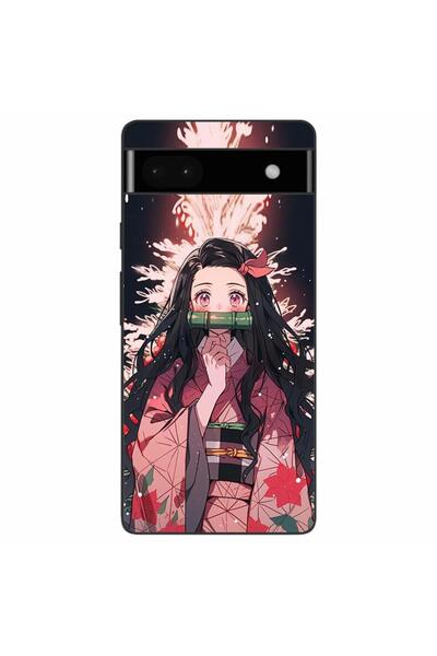 OEM Husa compatibila cu Google Pixel 6A Silicon Gel Tpu Model Demon Slayer Ne...