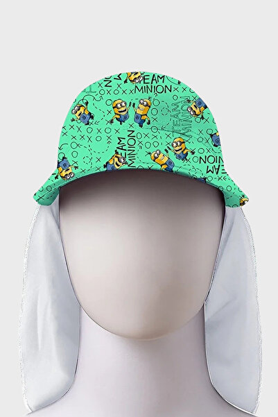 SLIPSTOP Zingoo Desenli UPF 50+ Korumalı Güneş Şapka Unisex Çocuk ŞAPKA SK262...