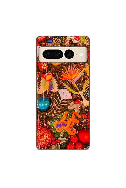 OEM Husa compatibila cu Google Pixel 7 Pro Silicon Gel Tpu Model Craciun Deco...