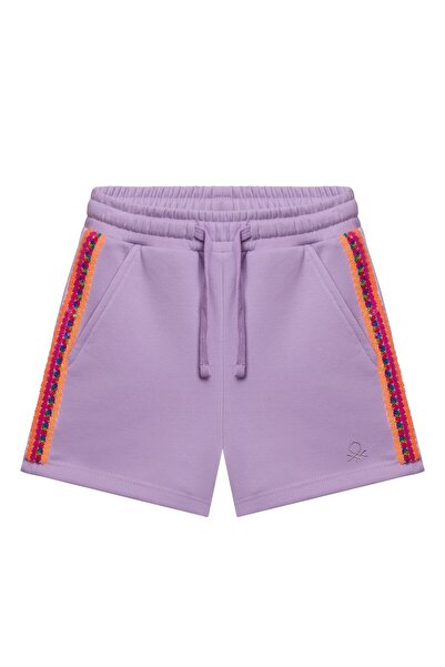 United Colors of Benetton Benetton Girls' Shorts with Side Stripe Detail 4-14...