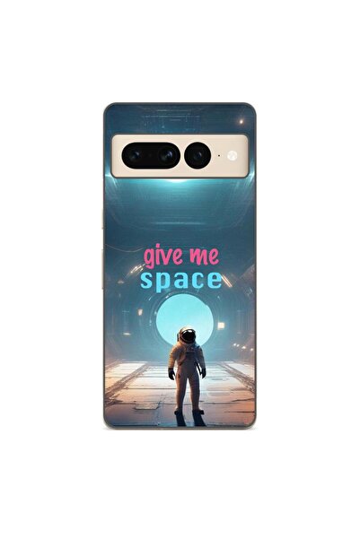 OEM Husa compatibila cu Google Pixel 7 Pro Silicon Gel Tpu Model Give Me Space