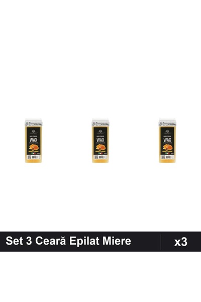 Makeup Set 3 Ceară Epilat Unica Folosință 100ml Miere, Epilare Eficientă