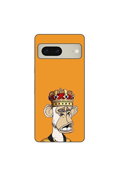 OEM Калъф, съвместим с Google Pixel 7, силиконов гел TPU модел NFT Royal Ape