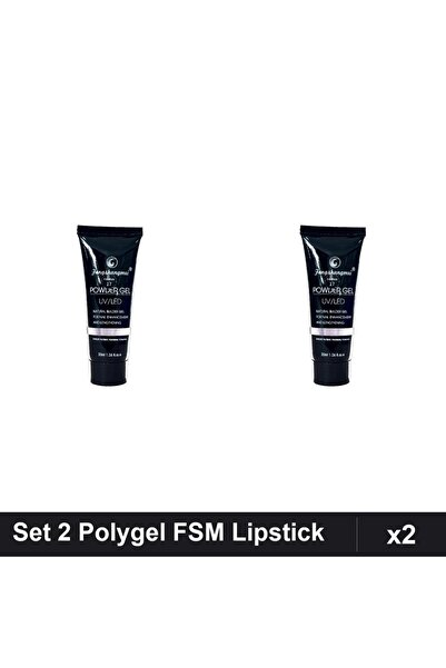 FSM Set 2 Polygel 30ml Nr.17 Lipstick, Construcție Unghii Gel, Manichiură UV/LED