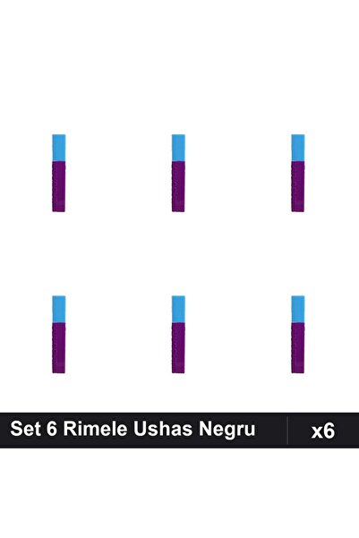 Ushas Set 6 Rimele Negru, Mascara Waterproof Volumizanta, Makeup Profesional