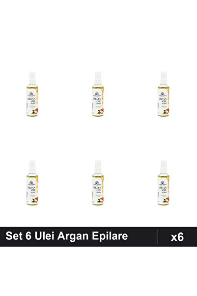 global fashion Set 6 Ulei de Argan după Epilare 100ml, Calmant și Hidratant