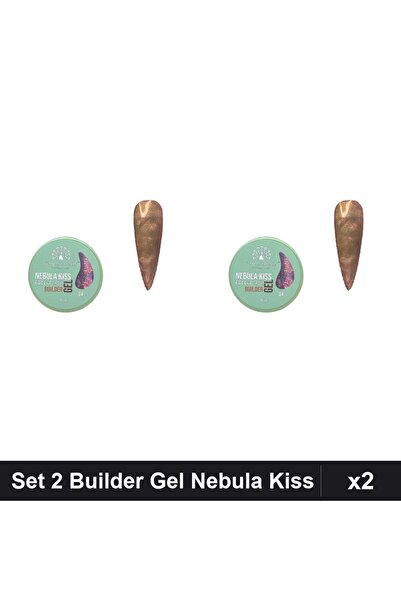 global fashion Set 2 Builder Gel Nebula Kiss Nr.04 15g, Constructie Unghii UV...