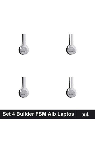 FSM Set 4 Builder Sculpting UV Gel Alb Laptos 15ml, Constructie Unghii