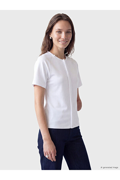 LC Waikiki Nevavm Easy-To-Wear Blouse with Zipper and Velcro Tape with a Diff...