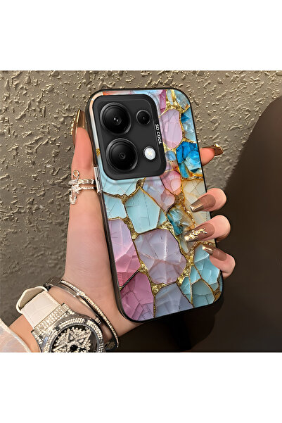 ARTISHELL Redmi Note 13 Pro 4G Uyumlu Mermer Desenli Düşmeye Dayanıklı Telefo...