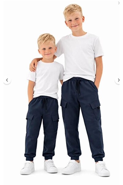 aykidsclup AY KİDS Dječačke kargo pantalone sa džepovima – Elastične manžete,...