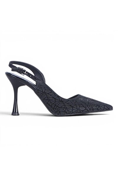 Ayakcenter Byn Ayışığı By39 Pantofi cu toc de 11 cm pentru femei, negri