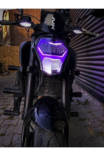 KAPLAMA MERKEZİ Cf moto 250 NK mor far sticker folyo kaplama