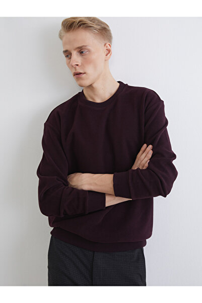 LC Waikiki Nevavm Oval Collar Men's Sweatshirt with a Difference