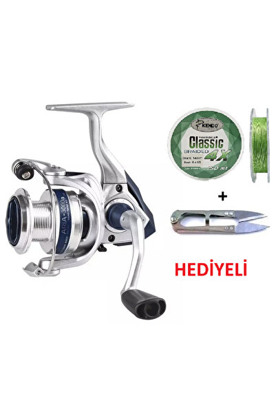 Oslo Okuma ARIA-3000a Painting Silver 1BB İp Misina Sarılı Olta Makinesi