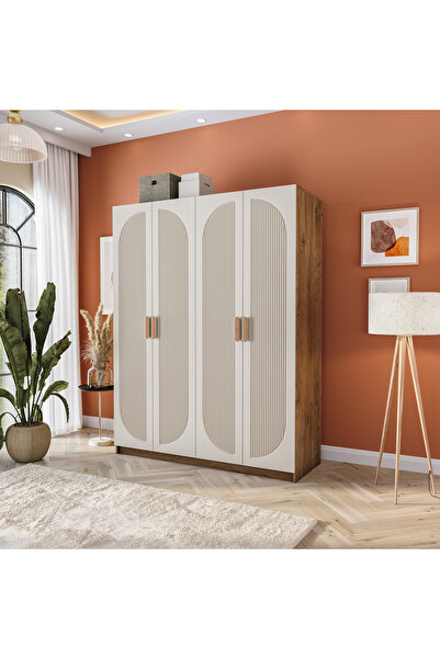 Velmo‏‎ Barrel 4 Kapaklı Gardırop (Aytaşı)