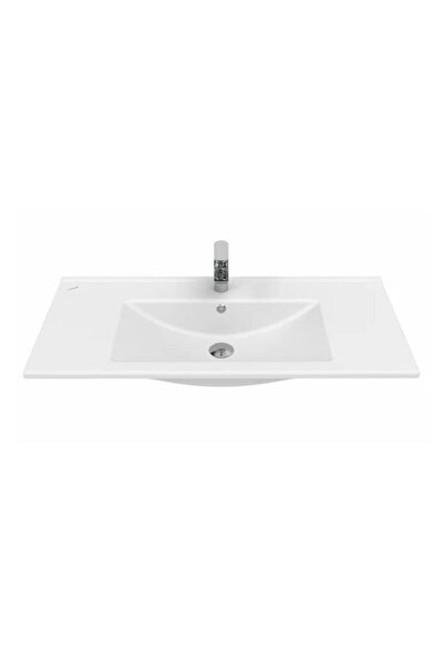 Creavit Su 100 cm Dolap Uyumlu Etajerli Lavabo (1.kalite) SU100.02