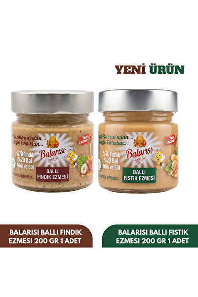 Ballı Fındık ve Fıstık Ezmesi - Glütensiz ( Özel Paket )
