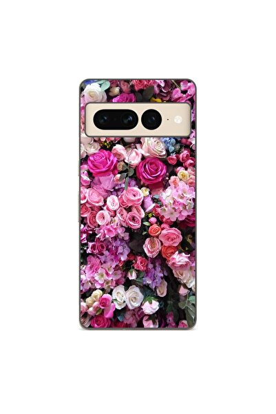 OEM Θήκη συμβατή με Google Pixel 8 Pro από σιλικόνη gel TPU με σχέδιο ροζ τρι...