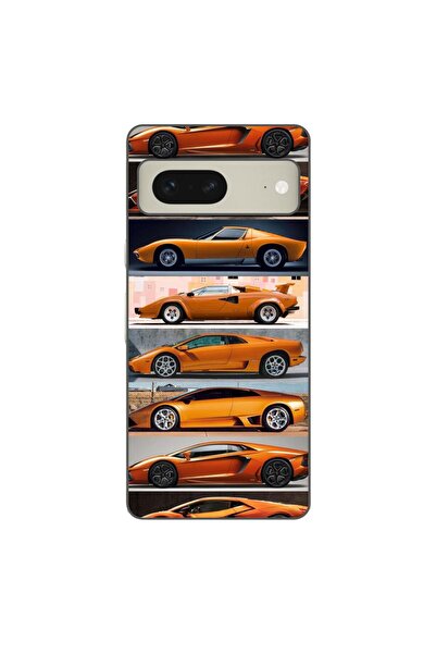 OEM Husa compatibila cu Google Pixel 8 Silicon Gel Tpu Model Masini Lamborghini