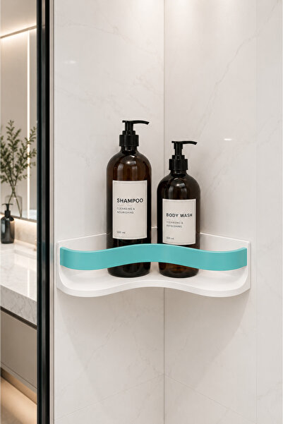 Arvella Studio Corner Bathroom Shelf |   Shower Shampoo Dispenser Organizer W...