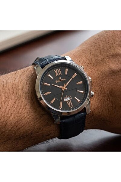 PİGADO Black Cord Waterproof Belonni Men's Wristwatch