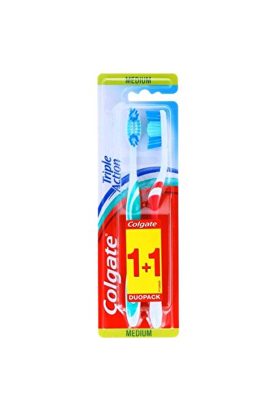 SOHO Periuta de Dinti, Colgate, Triple Action Set 2 buc Medium,