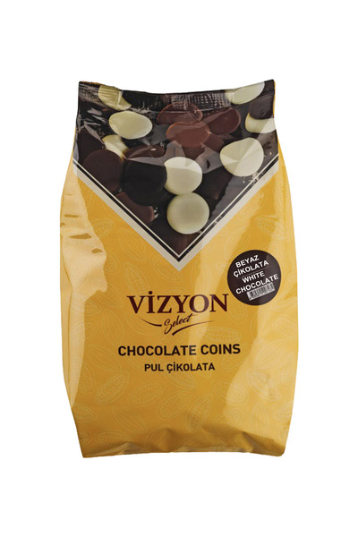 VİZYON Select Beyaz Pul Çikolata 2,5 Kg