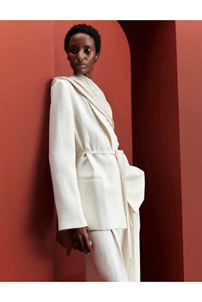 Marks & Spencer Keten Karışımlı Blazer Ceket