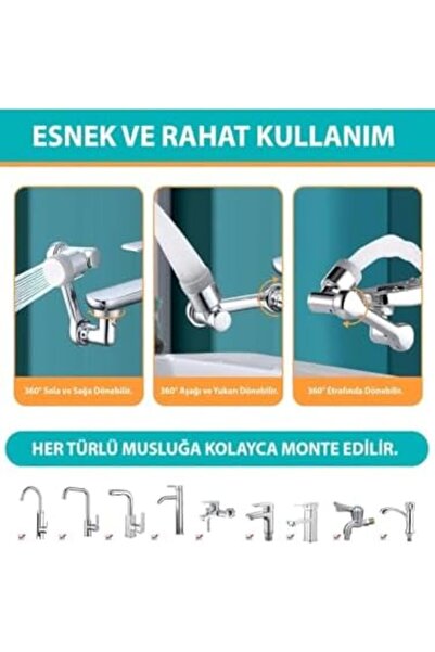 Yıldızan Nzr Beautestore Kenly 1080 Degree Rotatable Universal 2-Mode Robotic...