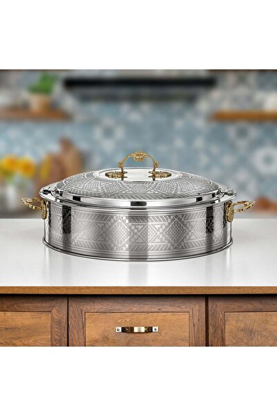 Almarjan Hot Pot 40 cm Silver & Gold – Areej Collection