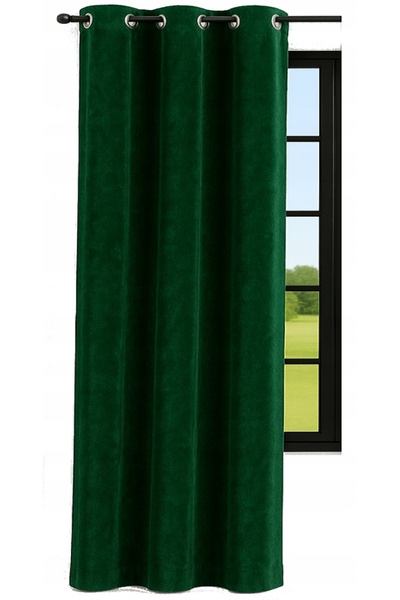 NOW-ART , Drapery Curtain Curtain, Classic Plain Pattern, 140x180 cm, Black, ...