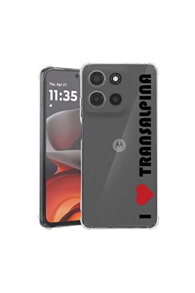 bestcase Θήκη για Motorola Moto G75, Αντικραδασμική 1.5MM, Αγαπώ την Transalp...
