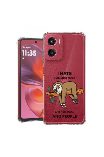 bestcase Θήκη για Motorola Moto G06 με σχέδιο  "Μισώ τις πρωινές ανάσεις ", Α...