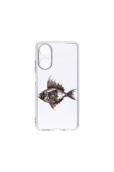bestcase Διαφανής Θήκη Σιλικόνης 2MM, Συμβατή με OPPO A98 5G, Σχέδιο Ψάρι, Αν...