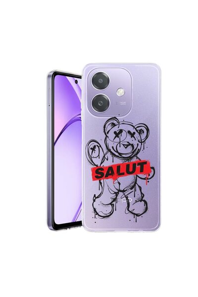 bestcase Калъф за OPPO A40 / A40M, BestCase™ Прозрачен силиконов 2ММ, с дизай...