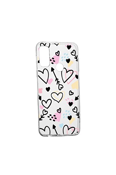 bestcase Θήκη σιλικόνης συμβατή με Motorola Moto E40, Σχέδιο με σύμβολα αγάπη...
