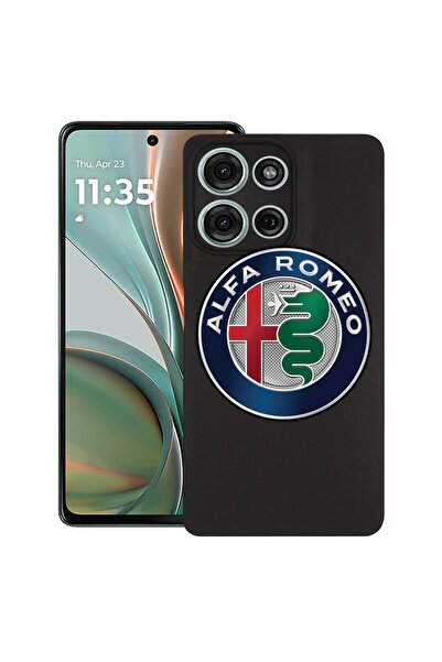 bestcase Θήκη για Motorola Moto G15, Alfa Romeo, Λεπτή σιλικόνη 0.8MM, Αντικρ...
