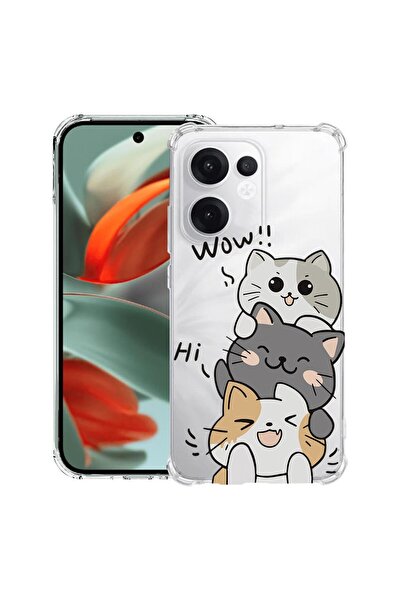 bestcase ¬Æ Husa Anti Shock Pentru Oppo Reno13 F 5G / Reno 13 FS 5G, Cat Wow,...