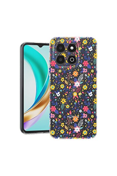 bestcase Husă pentru Honor X6b, BestCase® Silicon transparent 2MM, Model flor...
