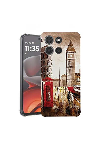 bestcase ¬Æ Husa pentru Motorola Moto G75, Anti Shock 1.5MM, London, Protecti...