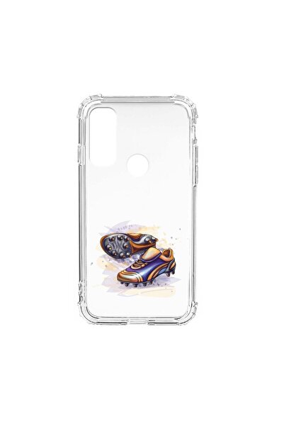 bestcase Husa Anti Shock Silicon Compatibila cu Motorola Moto E40, Football S...
