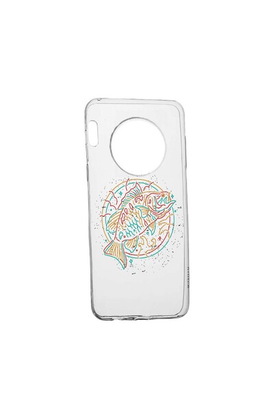 bestcase Θήκη σιλικόνης, Συμβατή με Huawei Nova Y90, Νέον Ψάρι, Ανθεκτική στη...
