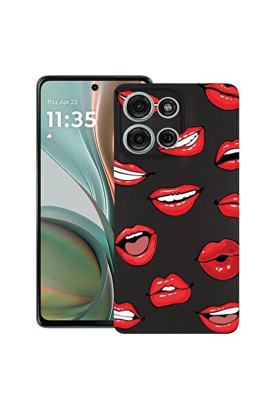 bestcase ¬Æ Husa pentru Motorola Moto G Play (2025) cu Design Lips - Kiss Pat...