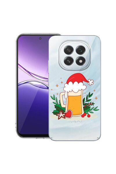 bestcase ¬Æ Husa pentru OPPO F29 cu Design Xmas Beer, Clear Slim Silicon, Ant...