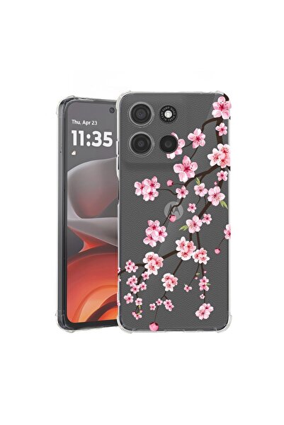 bestcase ¬Æ Husa Anti Shock pentru Motorola Moto G56 cu Design Japan Cherry t...
